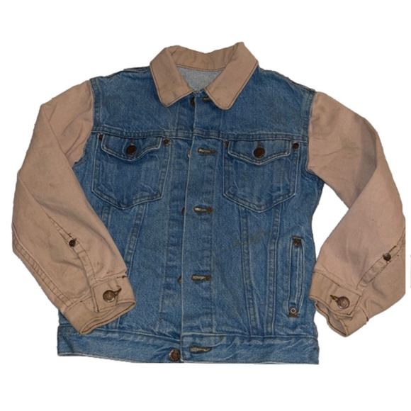Bristol Blues Vintage USA Made Denim Jean Jacket Youth Medium 10/12 - Picture 1 of 15